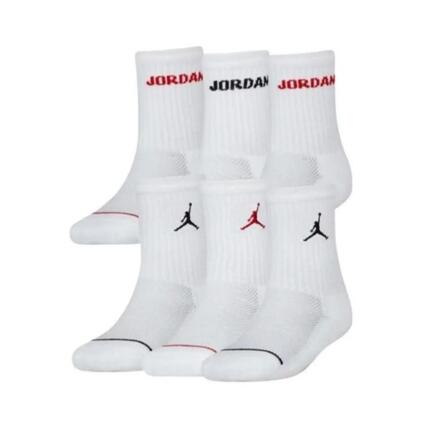 Nike Jordan Legend Crew Sokken 6-pack Blanco