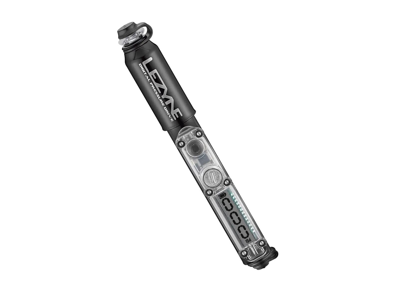 Lezyne Hand Pump Cnc Digital Pressure Drive Gloss Black 170 - 17.0 1/4