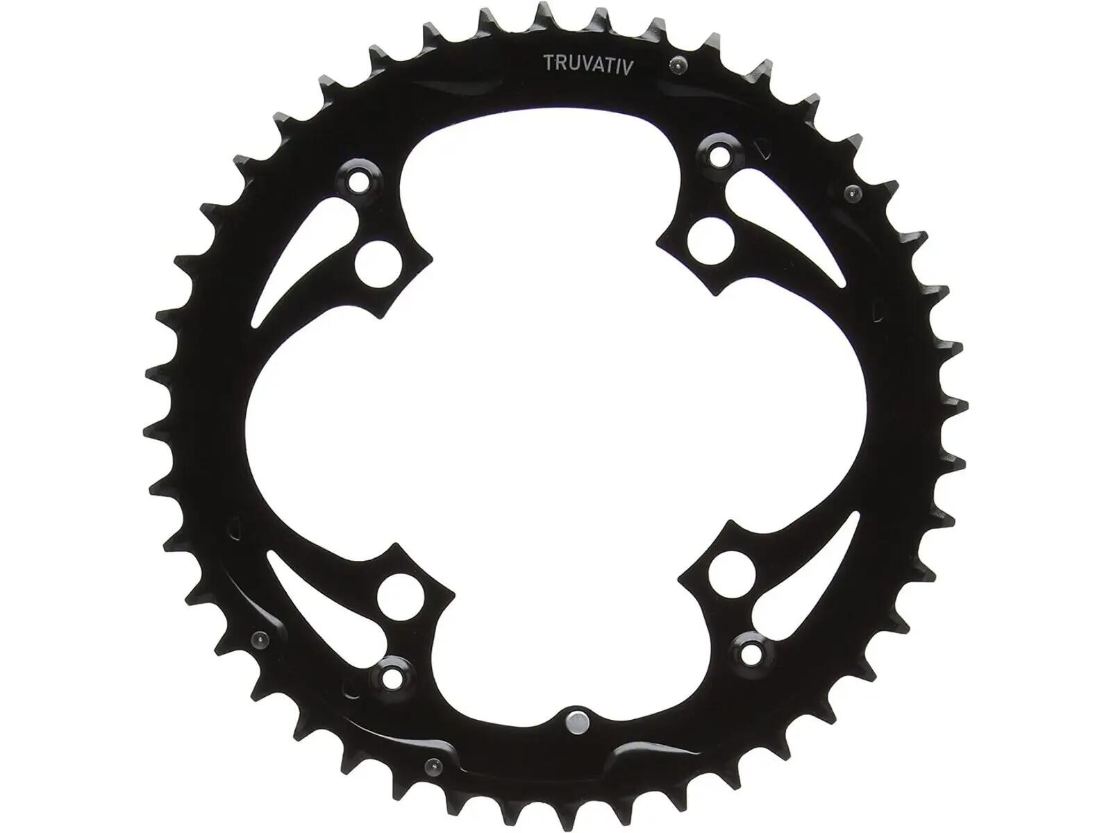 Truvativ Mtb 9-speed Chainring Matt Black 1/2