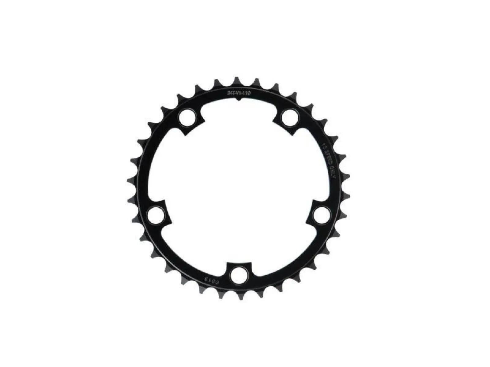 Sram Power Glide Road Chainring Black - Imagine 1
