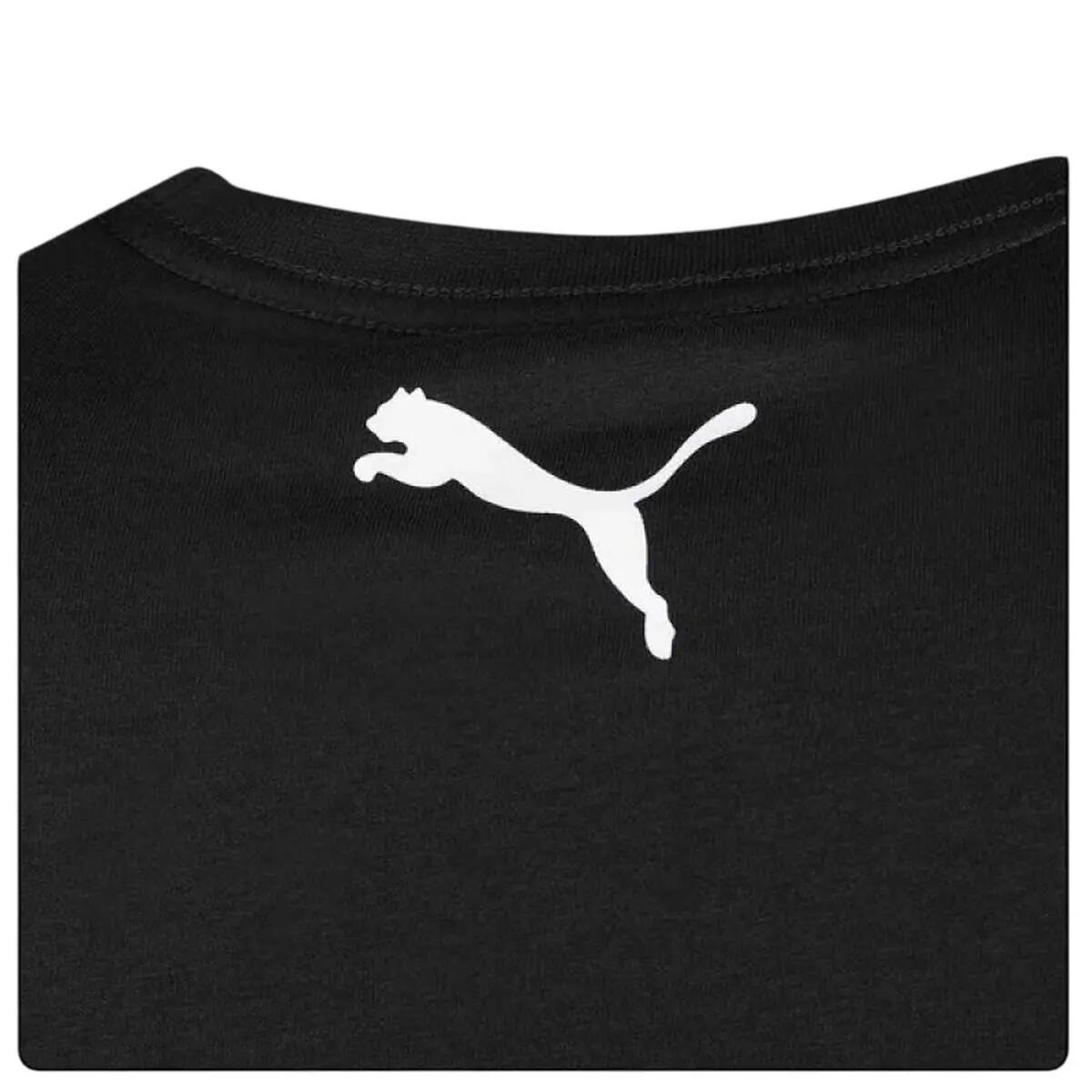 Damskie T-shirty Puma Base Black, 3 pary w kolorze czarnym 3/4