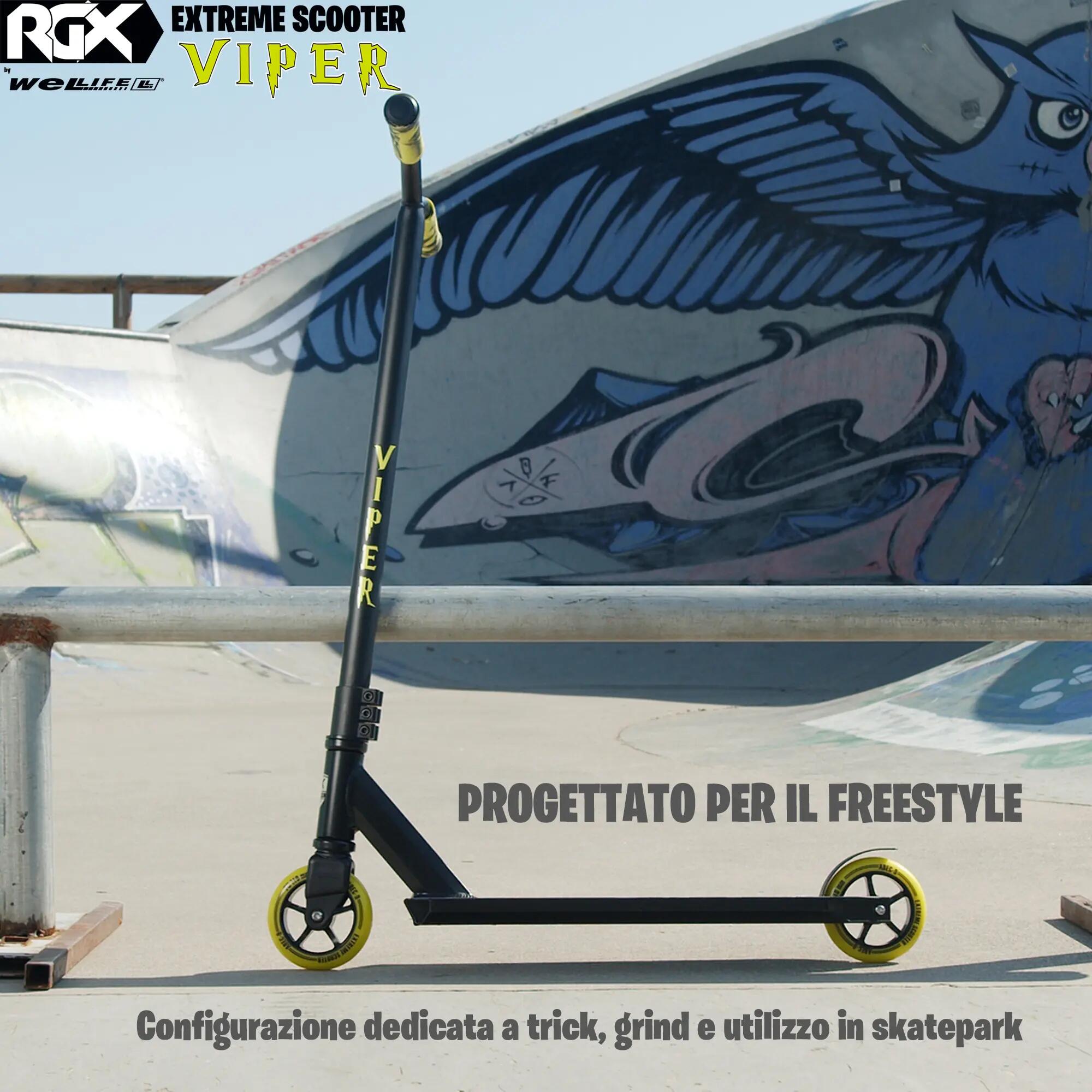 Monopattino Freestyle Compressione IHC Ruote 110 mm Core Allumino RGX Viper 7/14