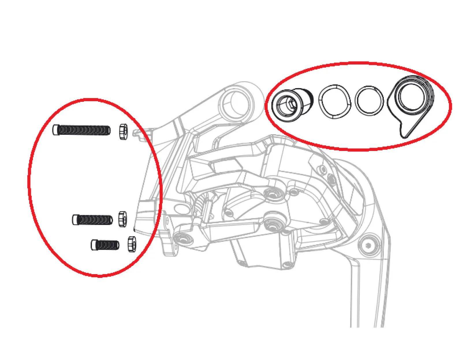 Sram Rear Derailleur Bolt And Screw Kit Red Axs E1 36t