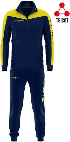 Ensemble de sport Givova Roma Bleu-jaune Bleu