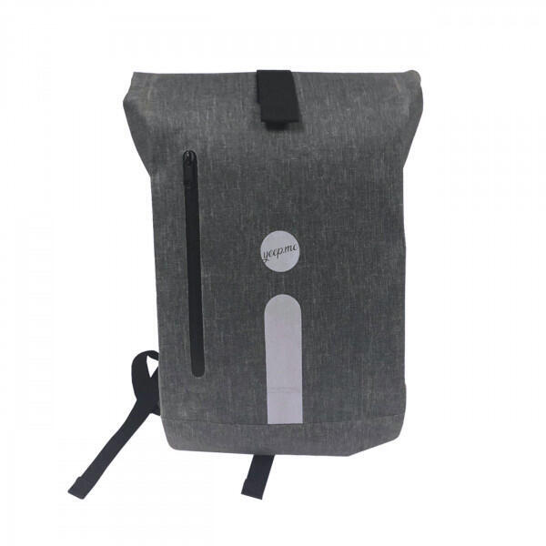 yeep.me B.140 Sac à Dos 100% étanche Gris chiné 500 Deniers