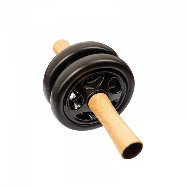 Buikspiertrainer - Fitness - Taurus - Compact - Zwart en hout 3/5