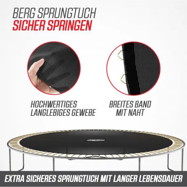 Trampoline Favorit Regular 380 + Veiligheidsnet Comfort Zwart 8/10