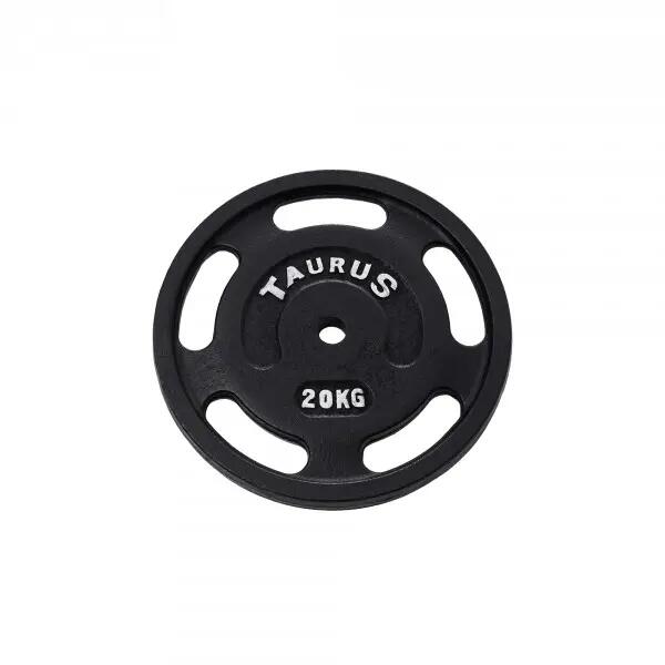 Taurus Gietijzeren Halterschijf 3G - 0,5 kg - Zwart 3/8