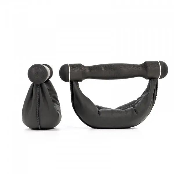 Dumbbell - Krachttraining - NOHRD Swing Shadow - 1 kg - Zwart leder 2/10