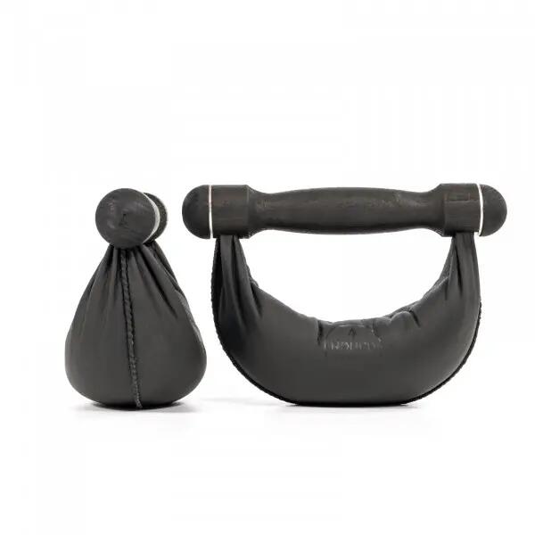 Dumbbell - Krachttraining - NOHRD Swing Shadow - 1 kg - Zwart leder 5/10