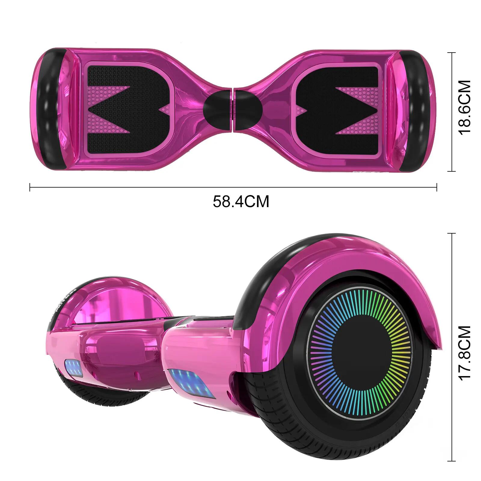 Hoverboard elettrico 6,5" con Bluetooth, LED e batteria al litio A03 2/8