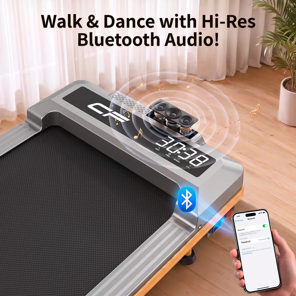 Passadeira Dobrável 180º, Walking Pad Silenciosa para Casa, 2.5HP e 130kg 5/6