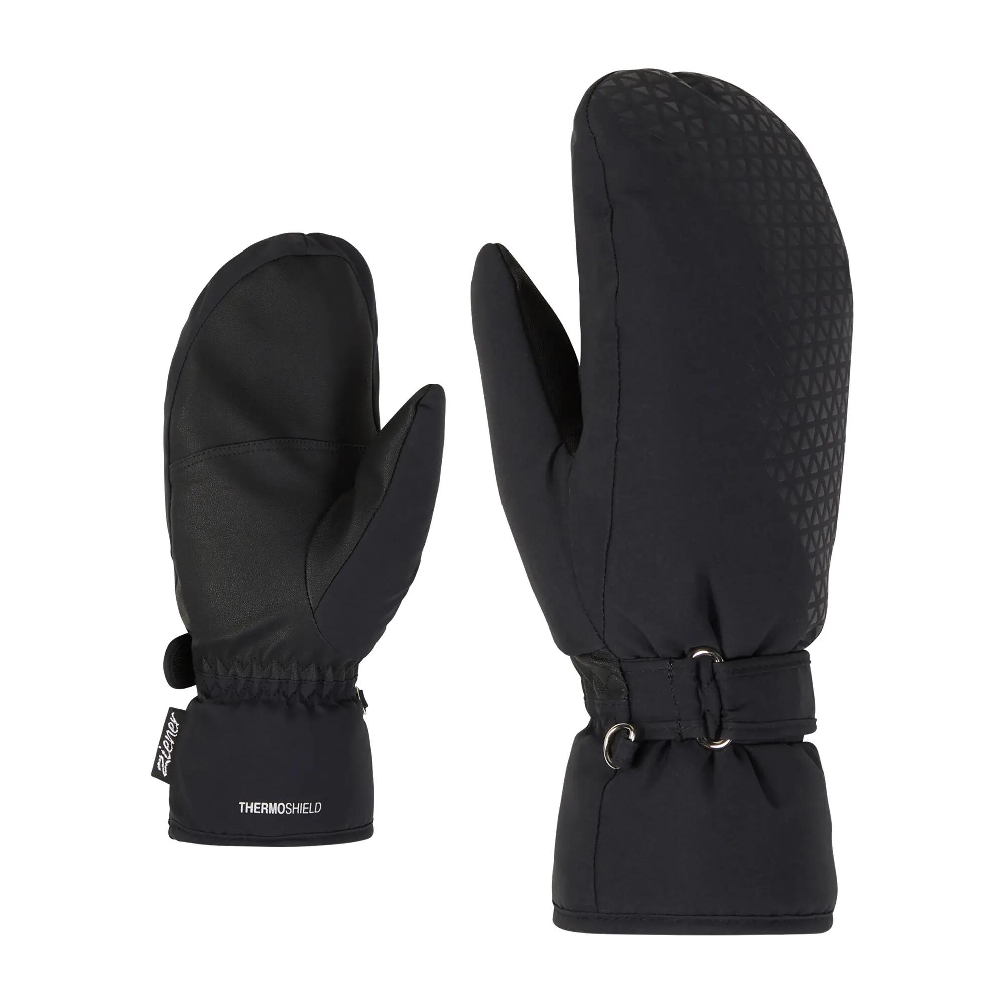 ZIENER moufles de ski KISARI - BLACK 2/3
