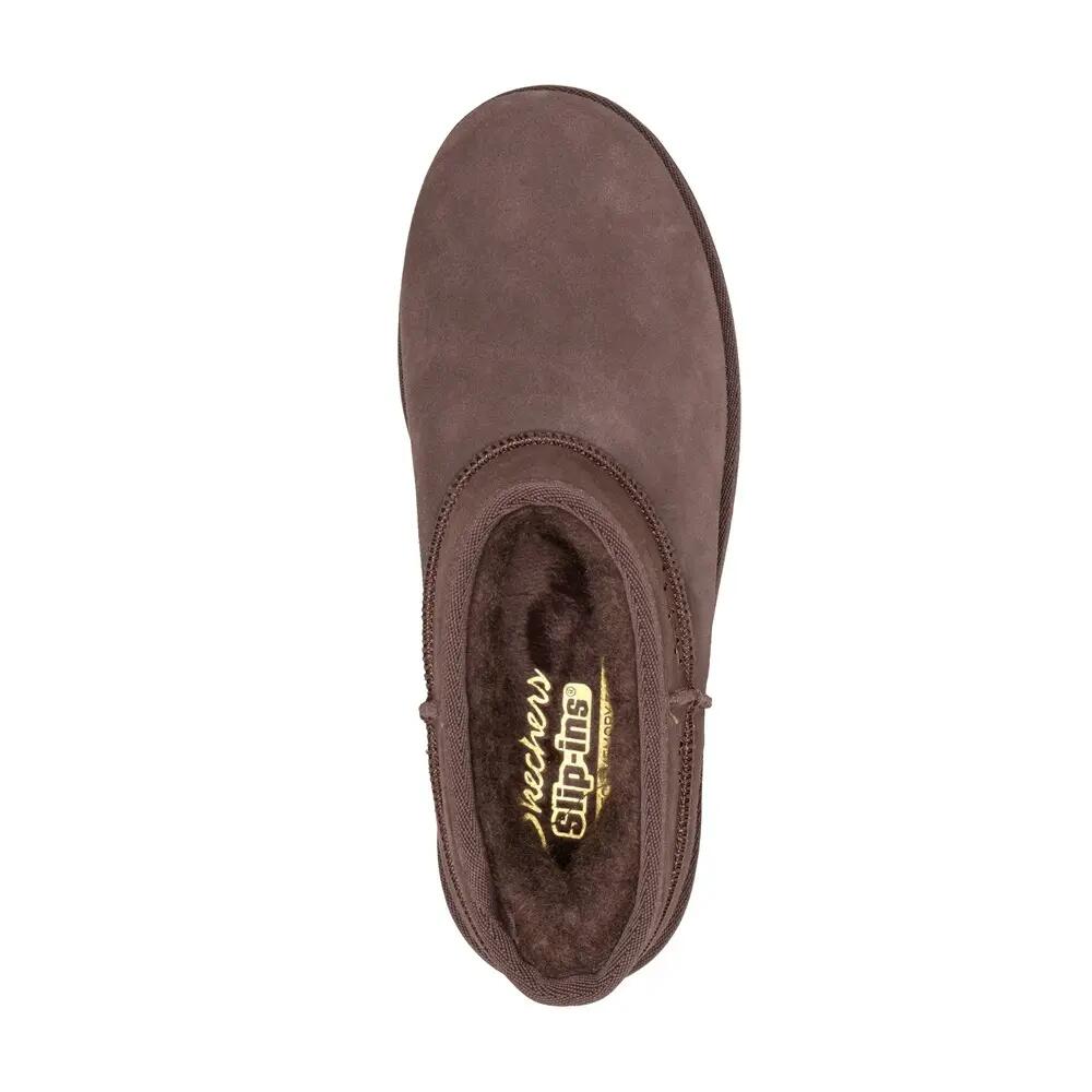 Keep Cozy marron   - BOTTE Media Skechers  sans  lacets 6/7