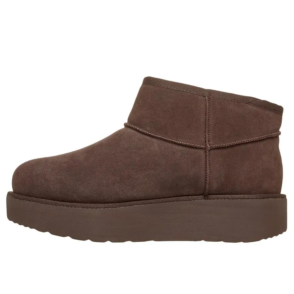 Keep Cozy marron   - BOTTE Media Skechers  sans  lacets 3/7