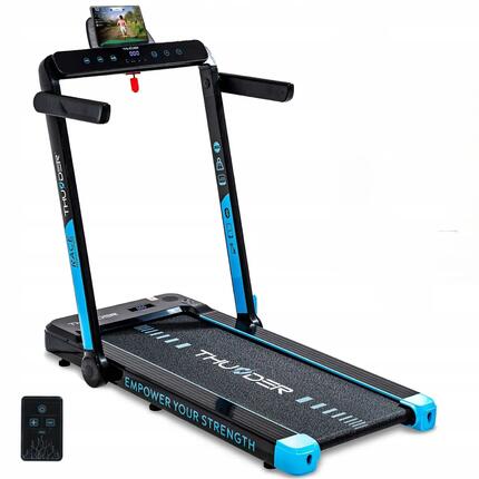Tapis de course Thunder RACE BLACK 105x40,5 cm 14 km/h FitShow pliable