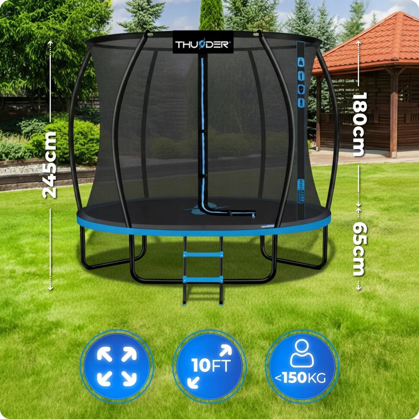 Zahradní trampolína pro děti THUNDER 10FT 305 cm se žebříkem 2/8