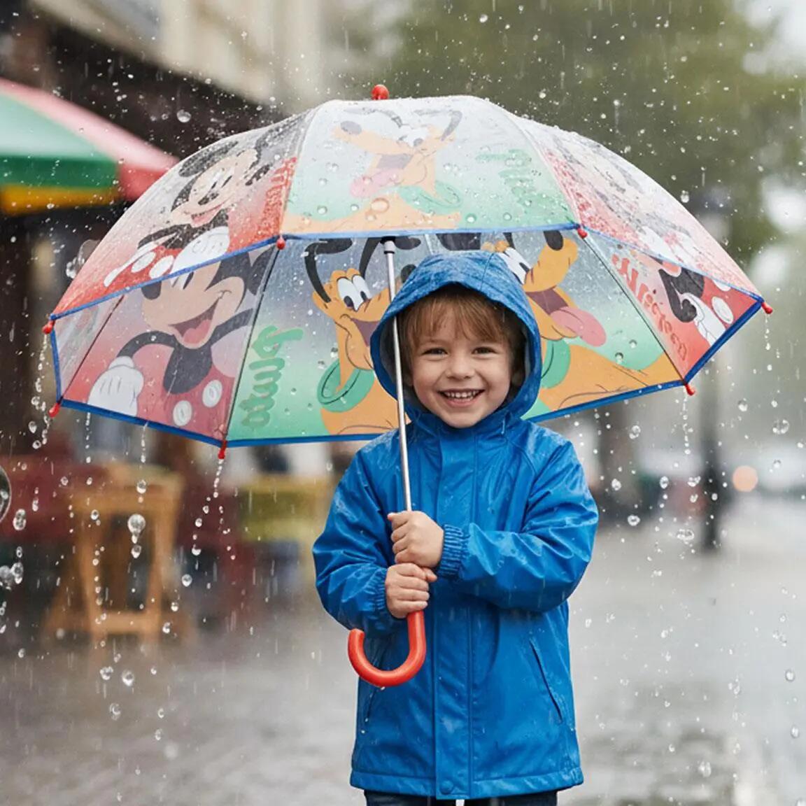 Parapluie enfant Mickey Mouse, manuel d'utilisation, transparent, multicolore 8/8