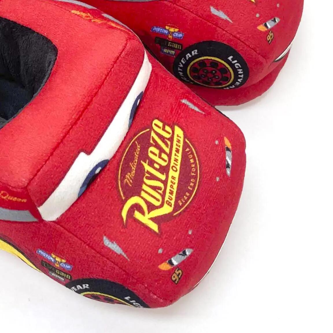 Kinderpantoffels van polyester met 3D-applicaties rood Cars 5/6