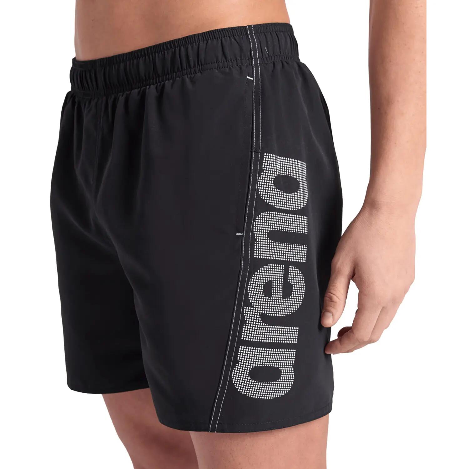 Arena Men's Regular Fit Fundamental Swim Short - Black/White 4/7
