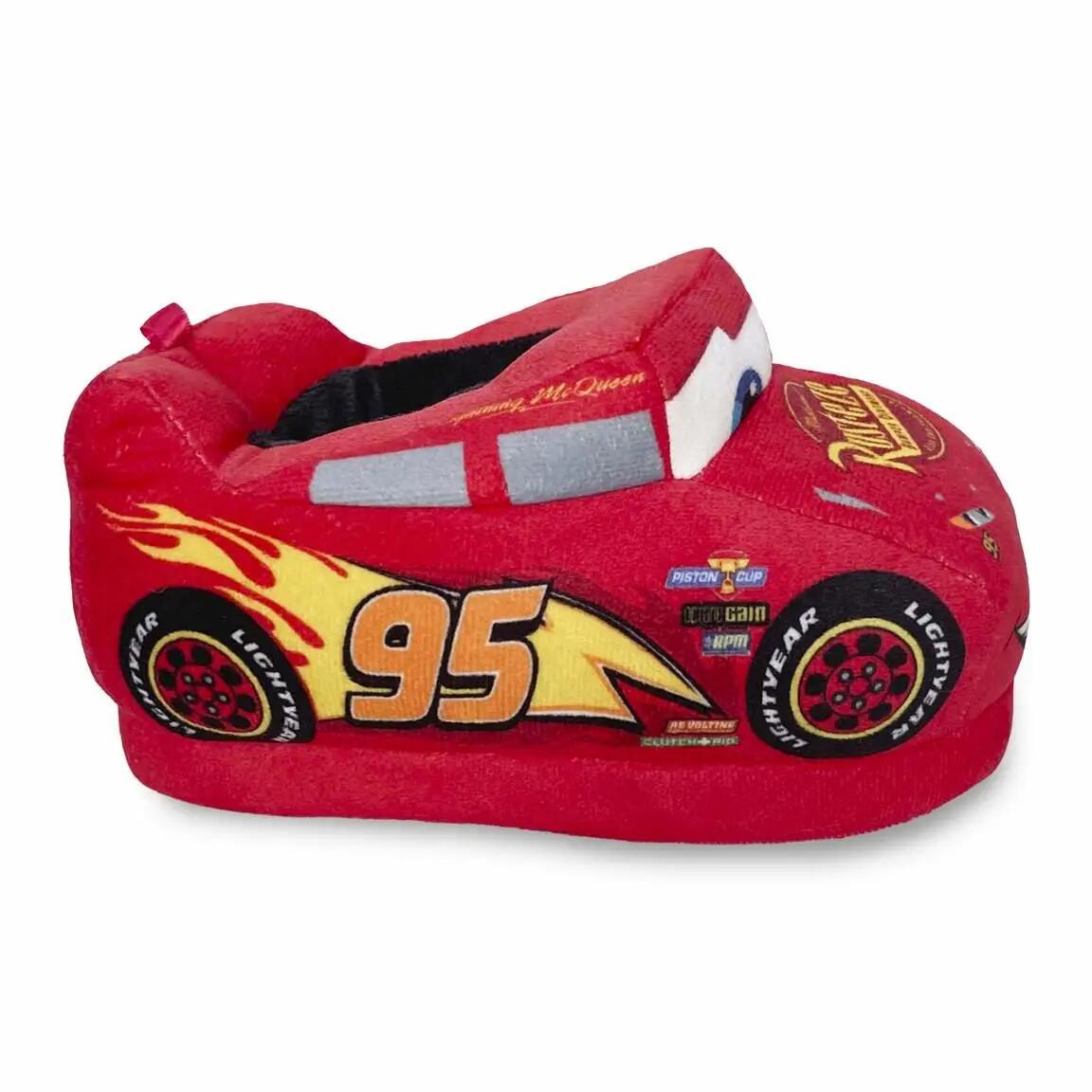 Kinderpantoffels van polyester met 3D-applicaties rood Cars 2/6