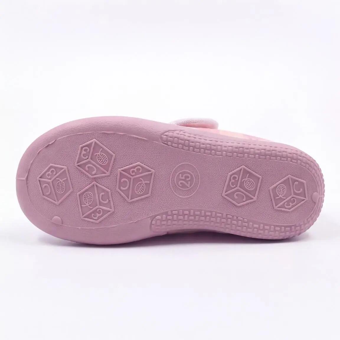 Chaussons montants Peppa Pig pour enfants, antidérapants, roses 4/7