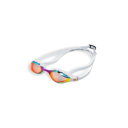 Arena zwembril met Air Sonic Mirror-glazen in goud en wit