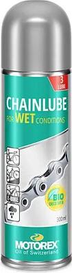 Smeermiddel voor natte omstandigheden motorex chainlube spray for wet conditions