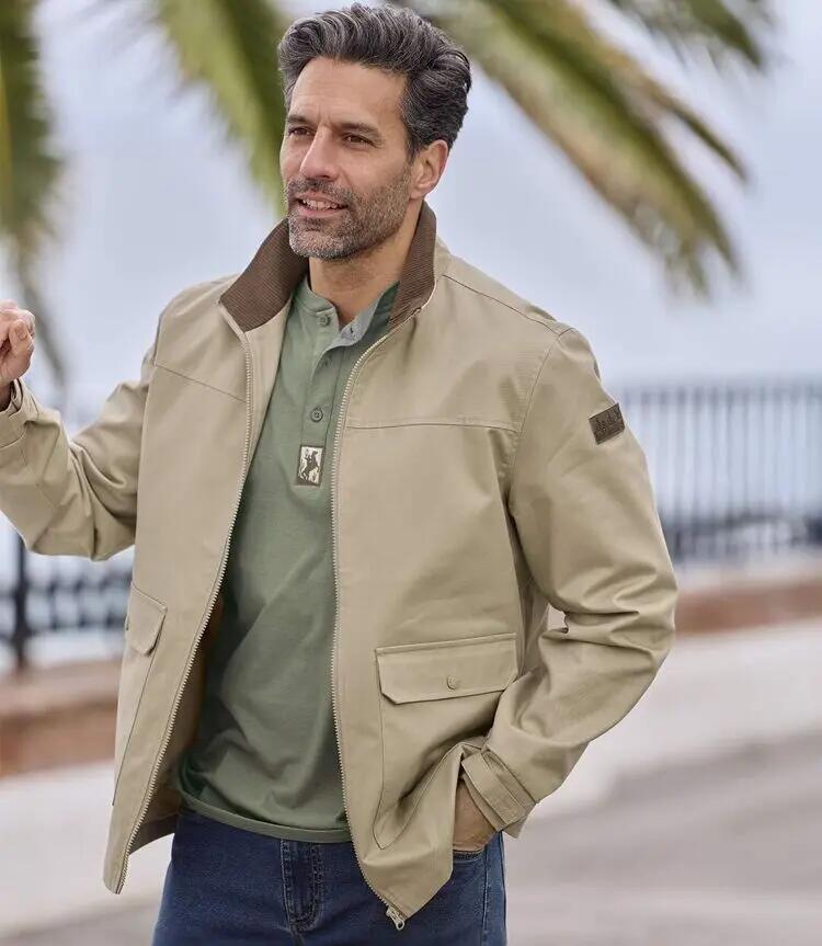 Twill-Jacke mit Kordkragen 2/5