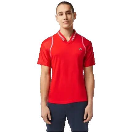 Polo LACOSTE Tennis x Daniil Medvedev Slim Fit mesh