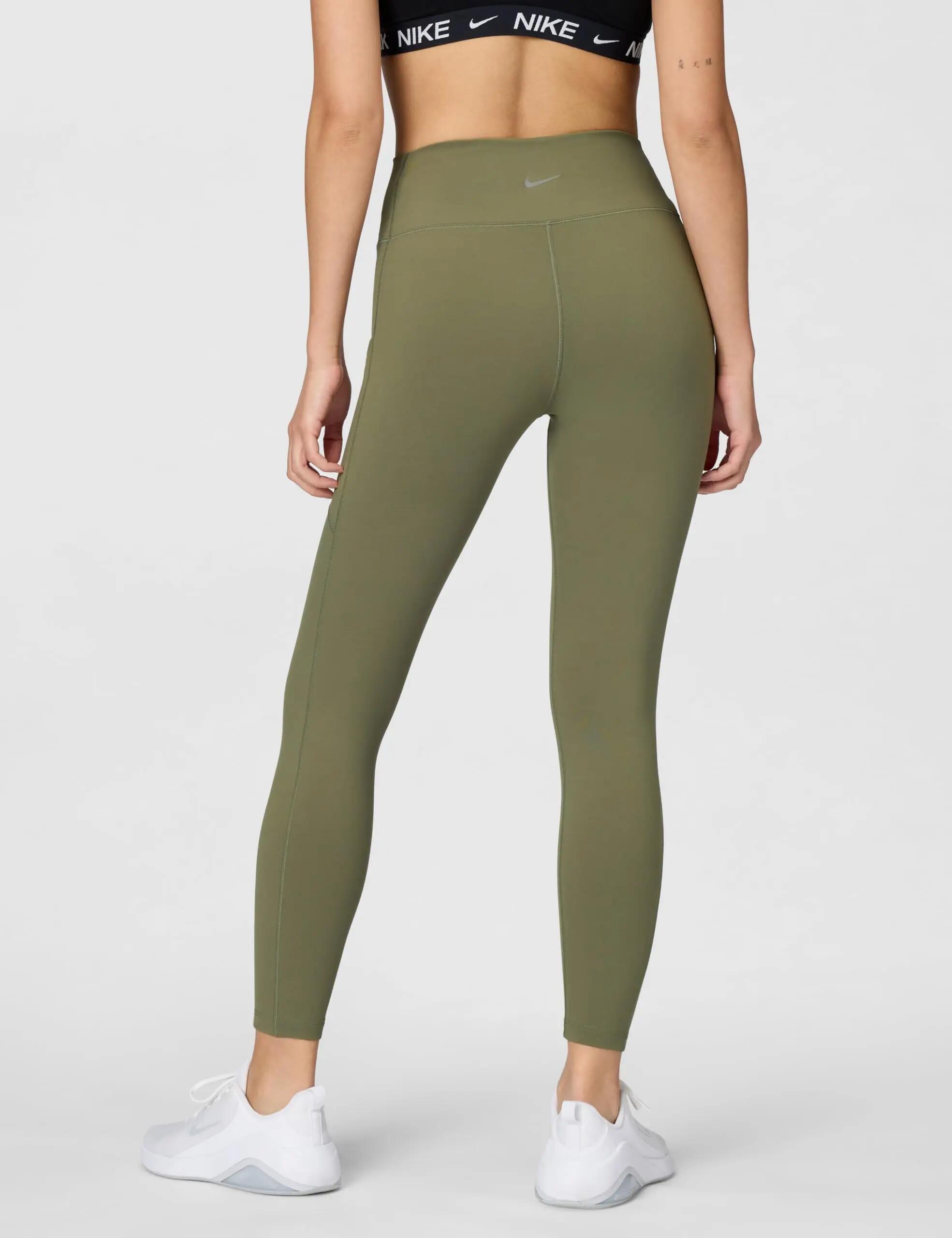 Legging femme - sport - taille haute, longueur 7/8 - Nike One - kaki 4/4
