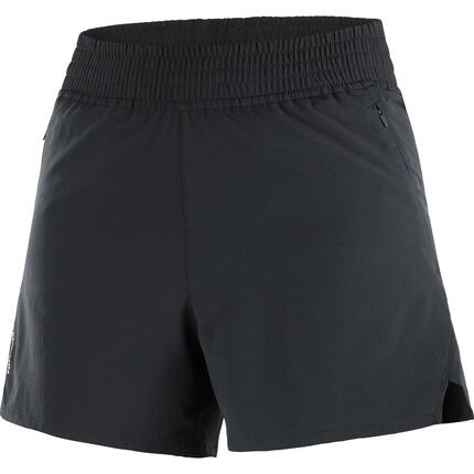 Short - Running - Femme - Léger, 4" - SALOMON SHAKEout Core - Deep Black