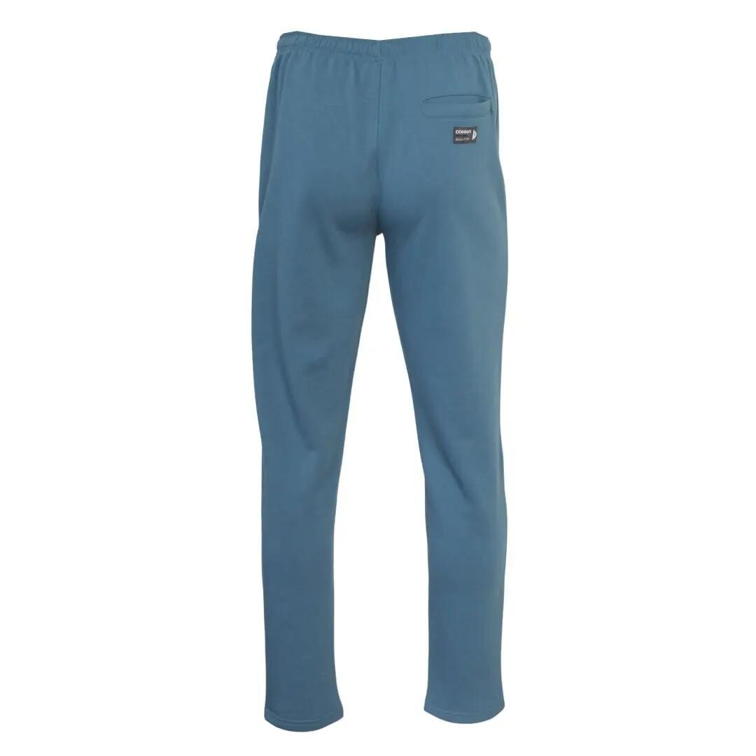 Heren joggingbroek rechte pijp met ritsen in de zakken (Sky) 4/5