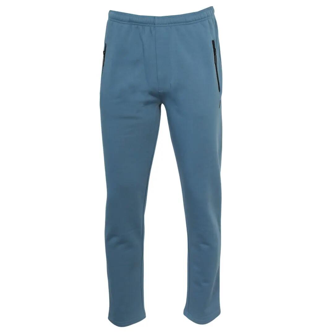 Heren joggingbroek rechte pijp met ritsen in de zakken (Sky) 2/5
