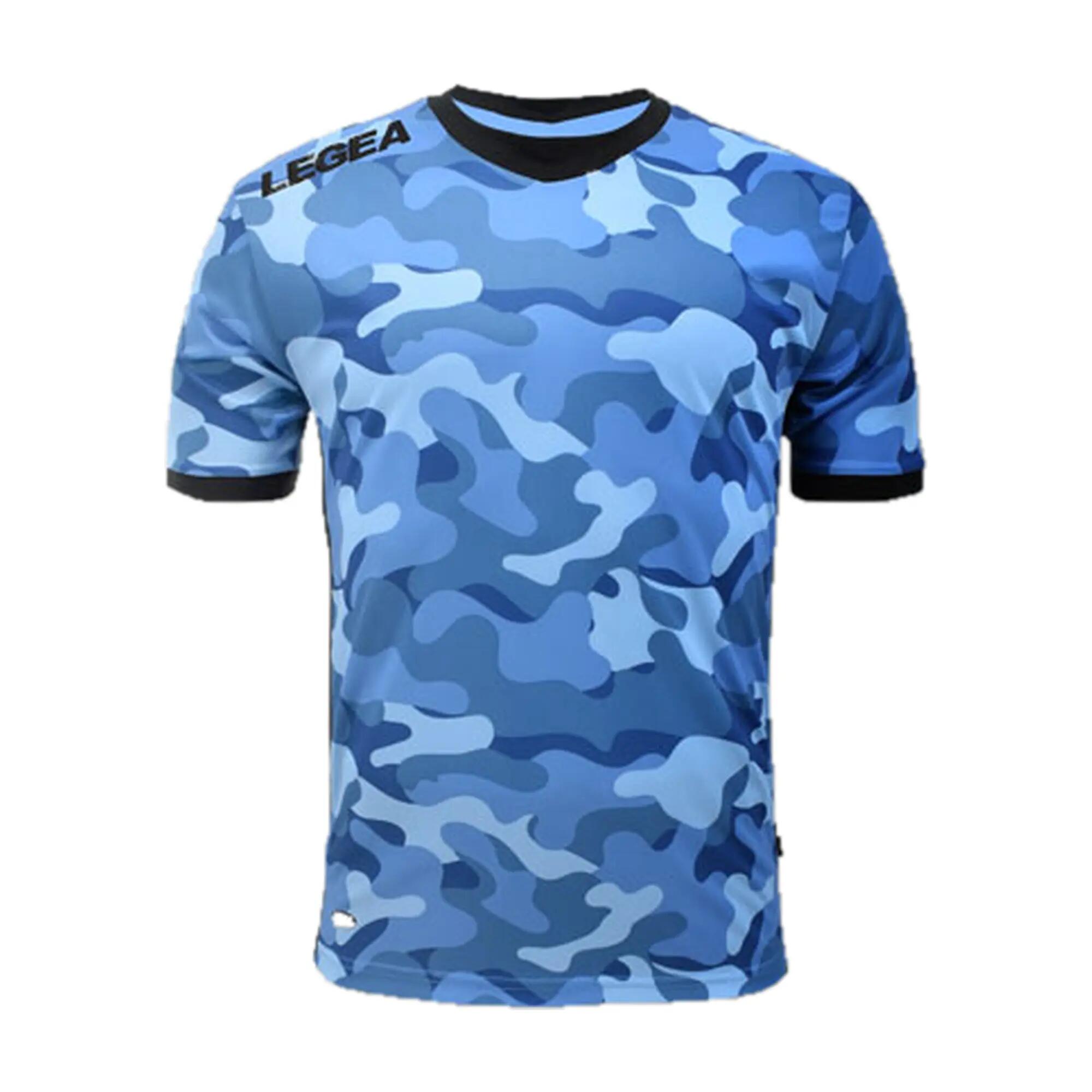 Lot de 5 maillots de football TOLOSA coloris bleu clair-noir - taille M 2/3