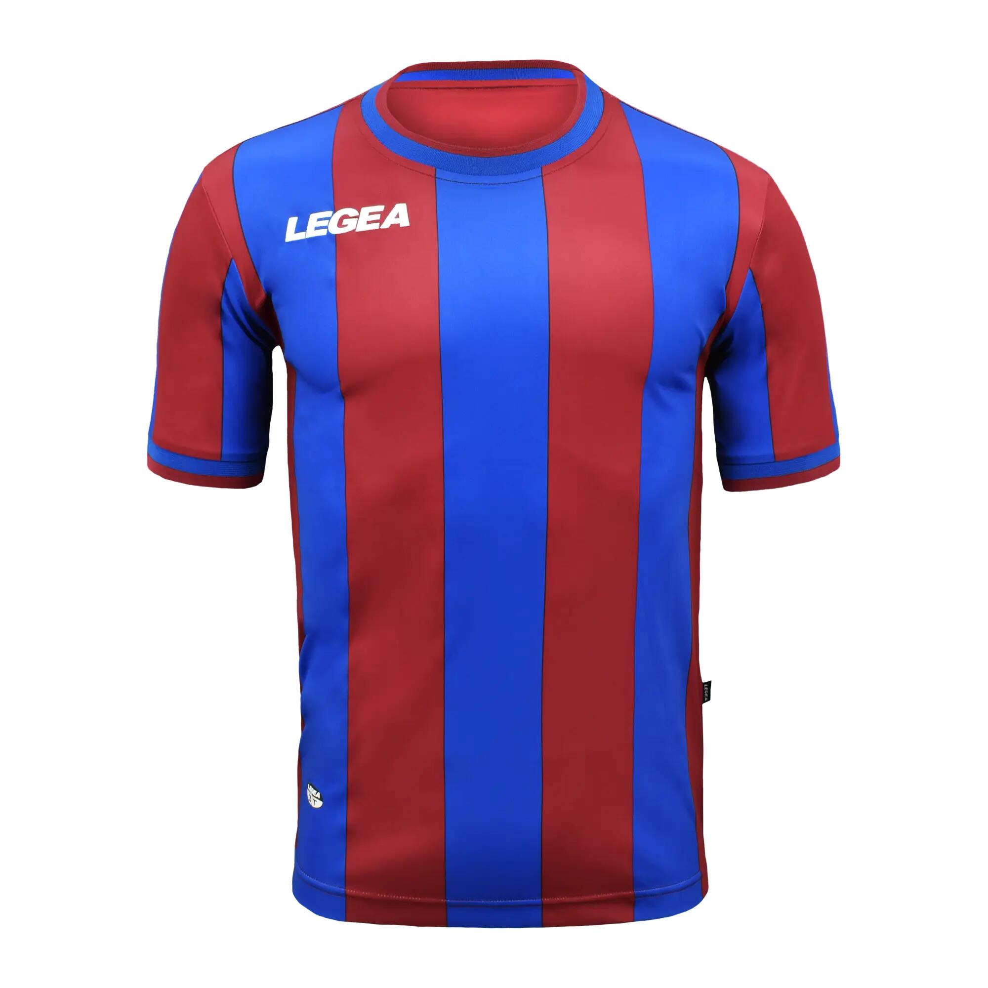10-Pack Football Shirts VALENCIA Short Sleeve Sky Blue-Burgundy - Size XS 2/6