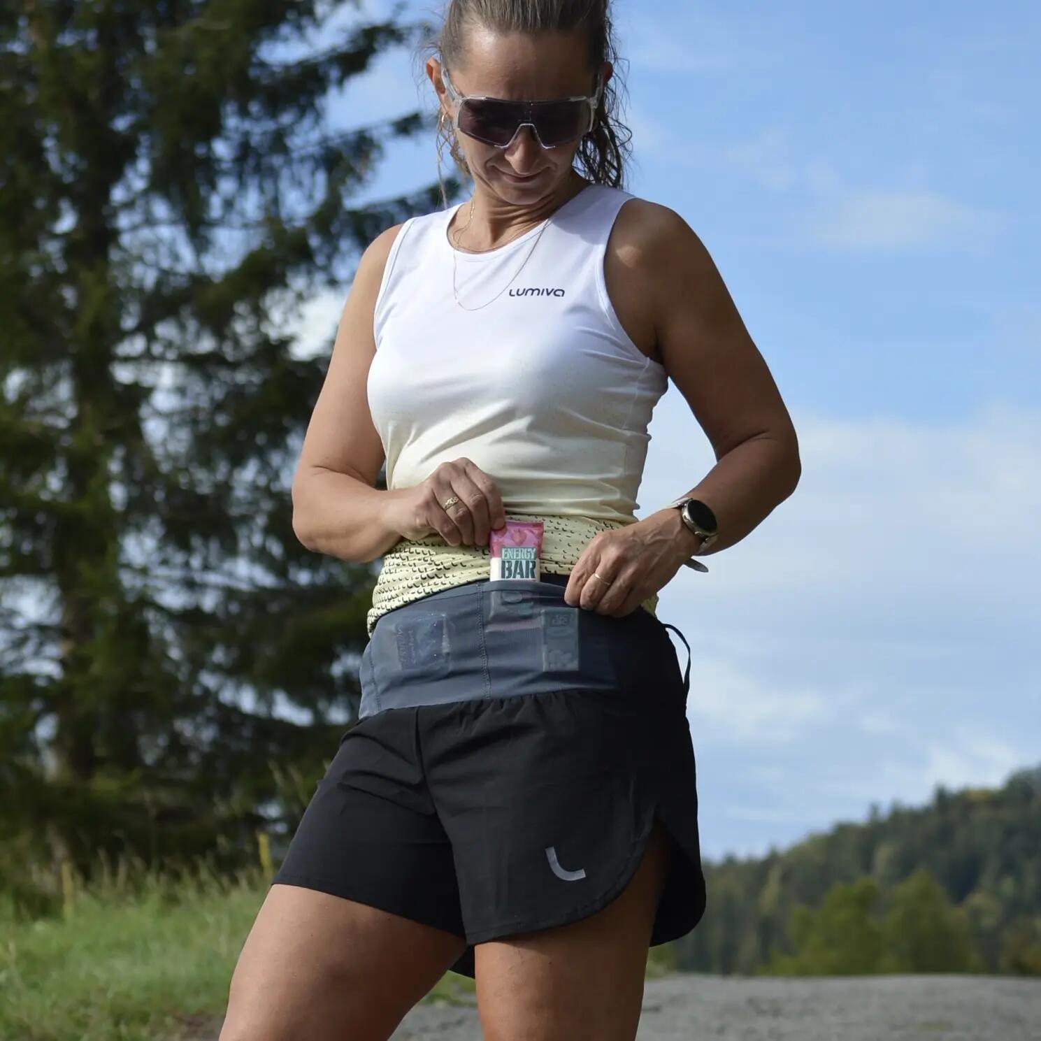 Dámské volné trailové kraťasy s opaskem Trail 2/8