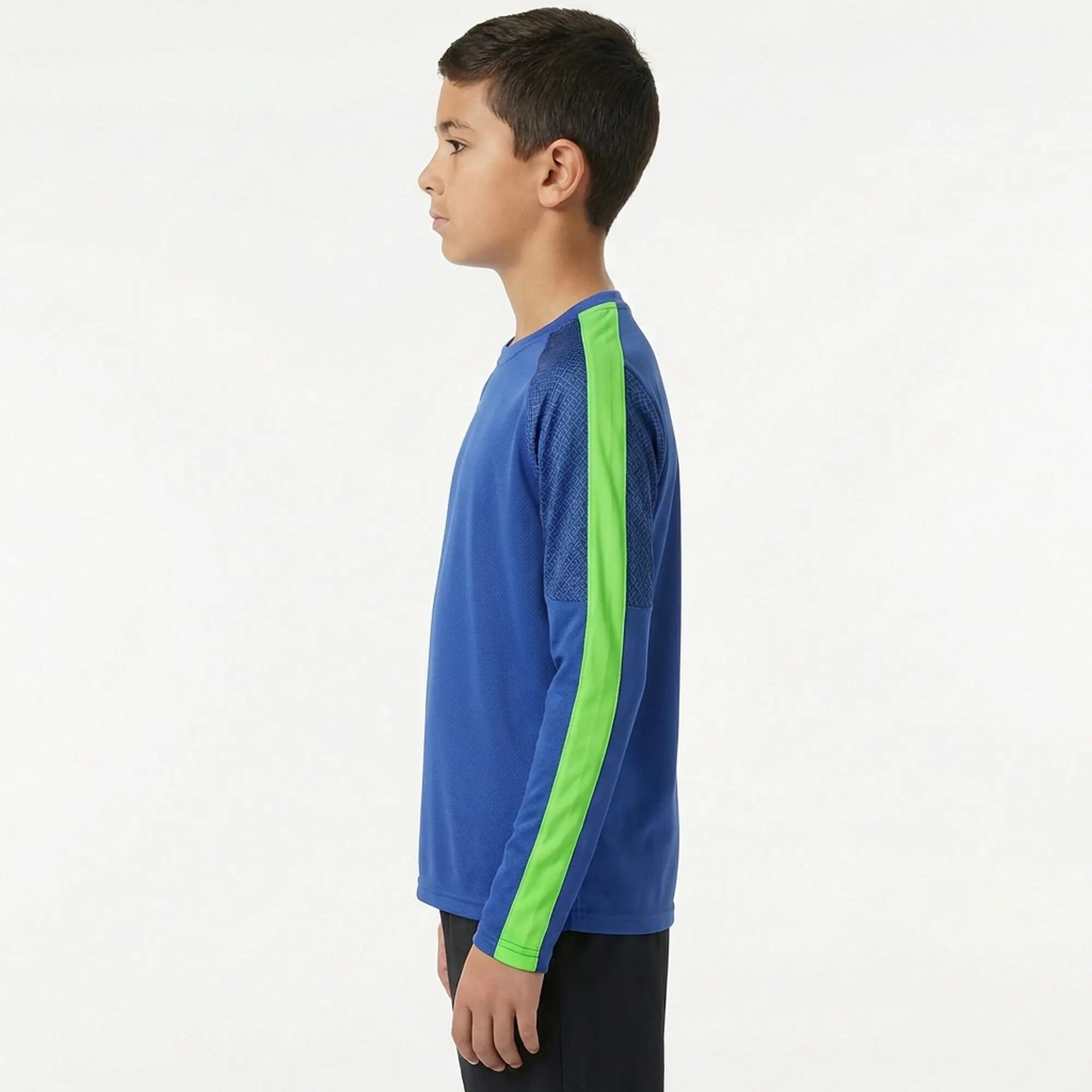 Lot de 10 maillots de football ATENE bleu ciel-vert fluo - taille 3XS (enfant) 5/6
