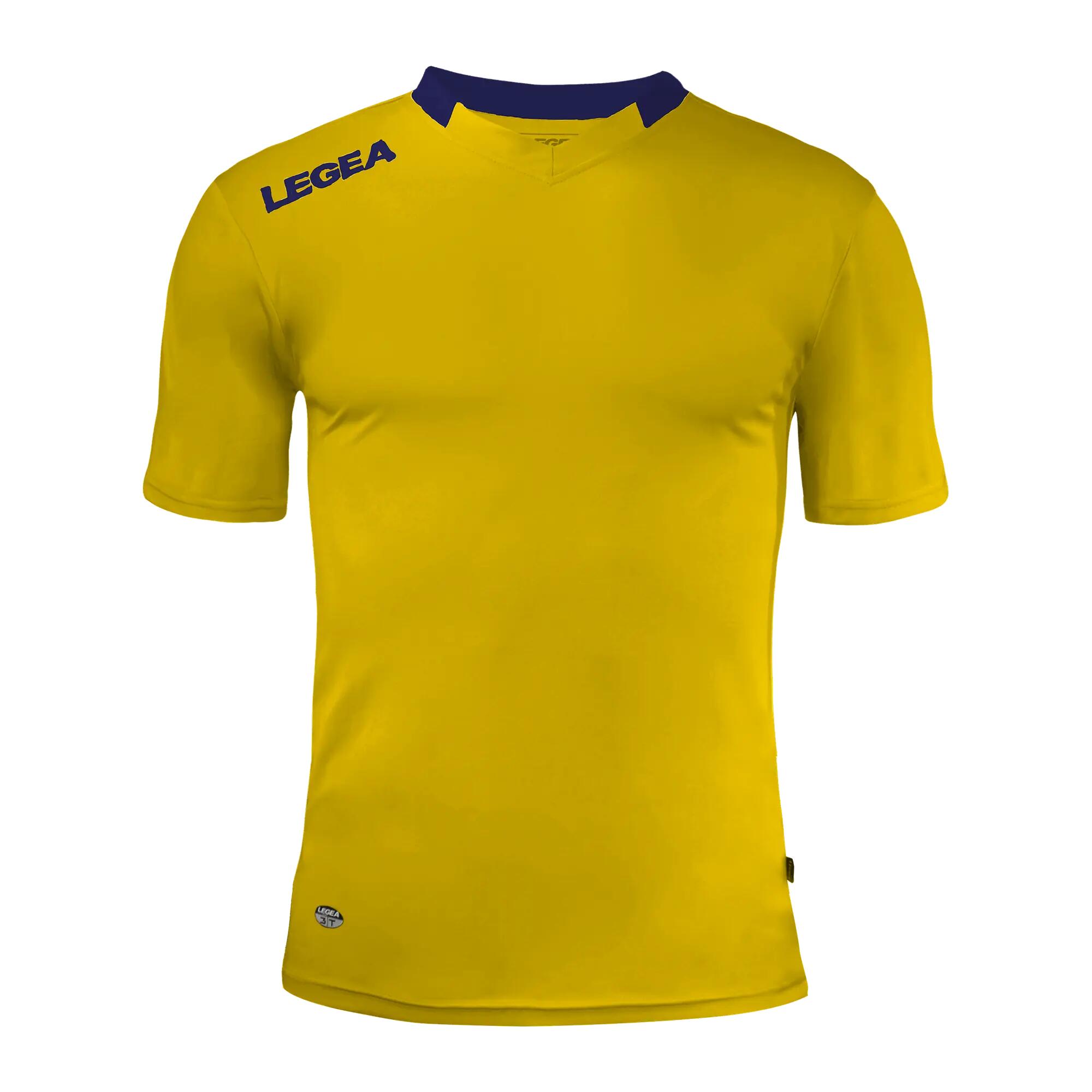 Pack de 5 camisolas de futebol MONACO manga curta cor amarelo-azul - tamanho XL 2/4