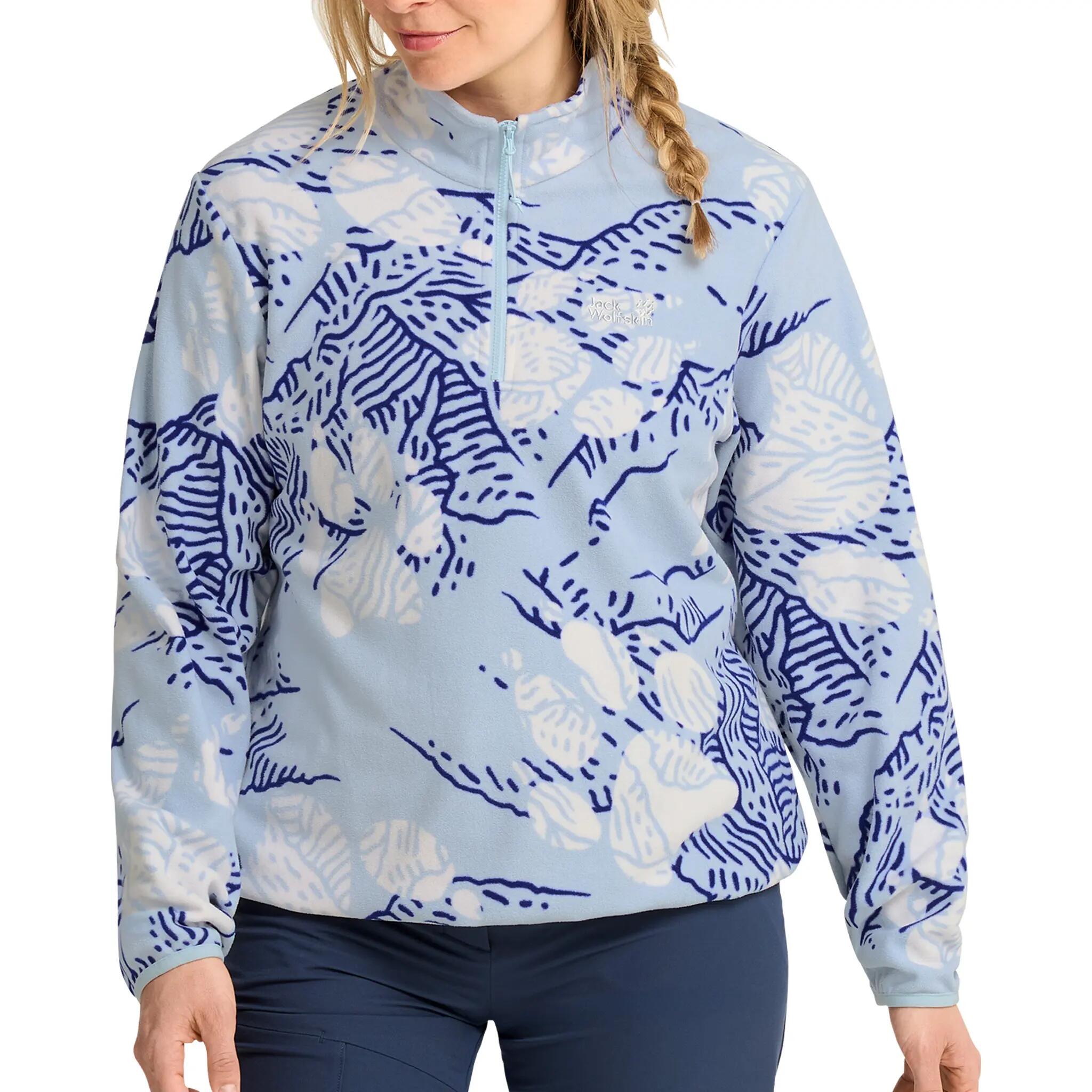 Fleecepullover weich leicht Damen - Paw Era 100 Print Half-Zip 2/6