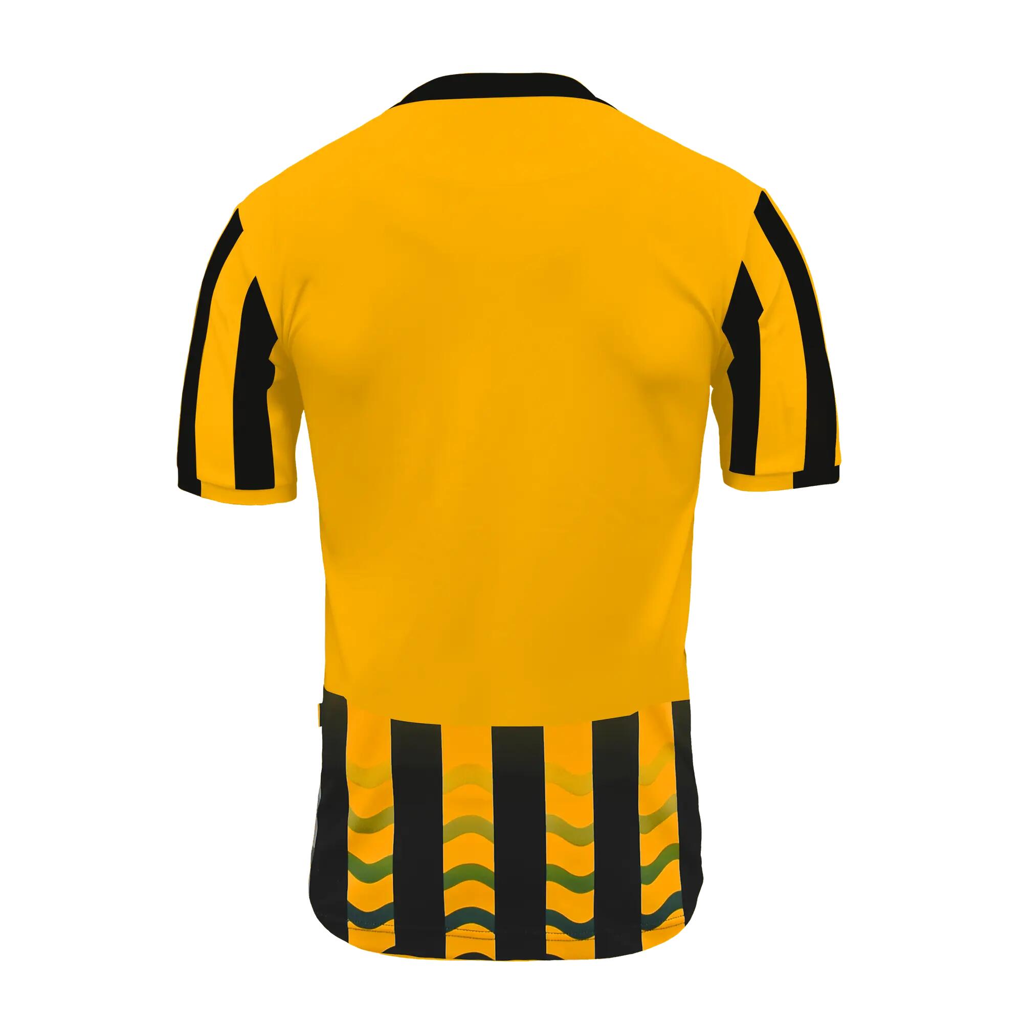 Lot de 5 maillots de football MALAGA coloris jaune-noir - taille S 3/4