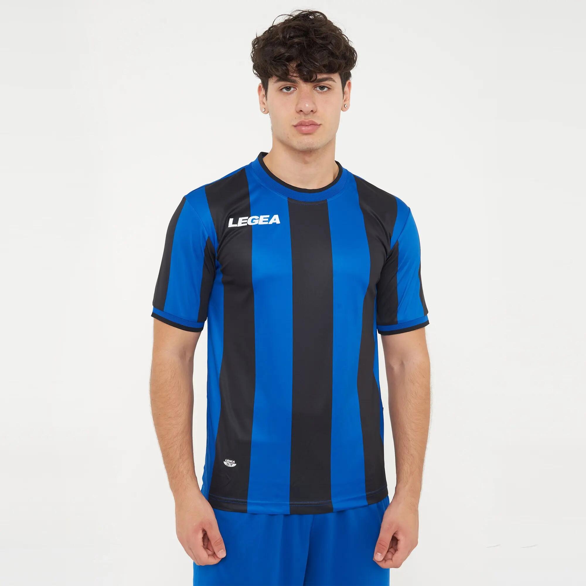 10-Pack Football Shirts VALENCIA Short Sleeve Sky Blue-Black - Size M 4/6
