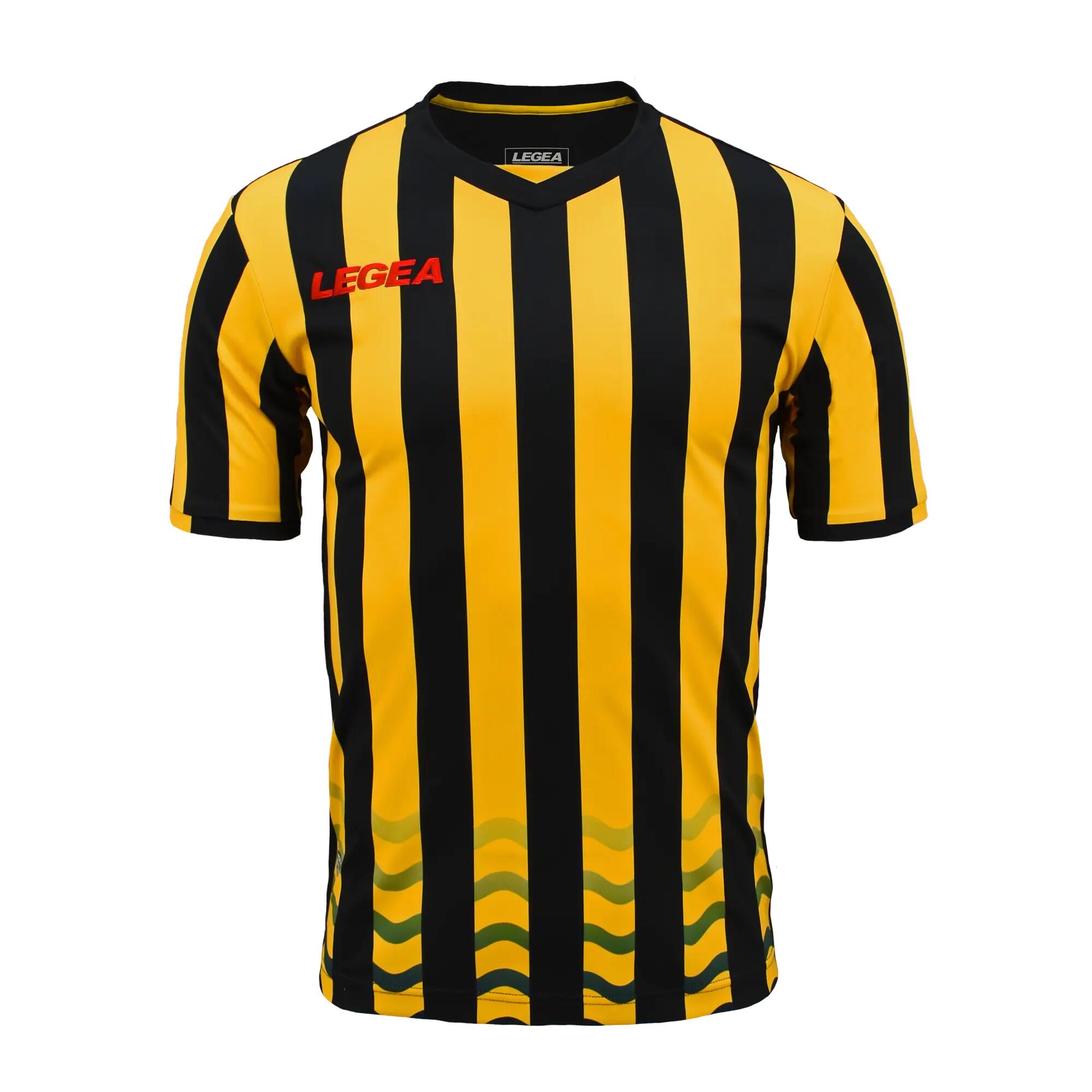Lot de 5 maillots de football MALAGA coloris jaune-noir - taille S 2/4