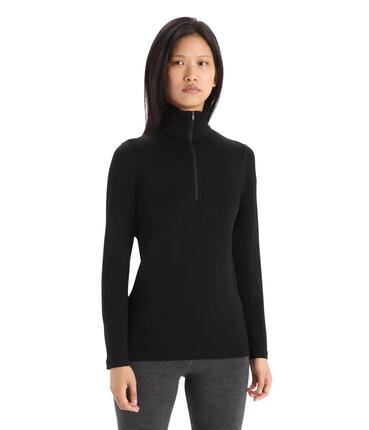Damen - bergsport - unterhemd - langarm - 260 tech - schwarz