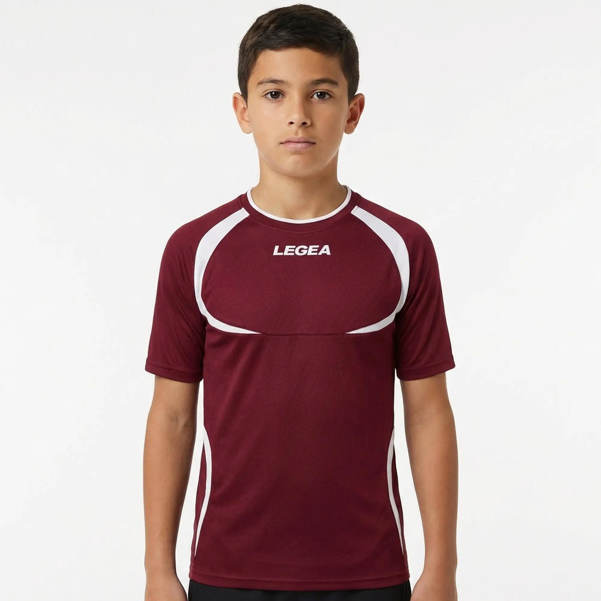 Lot de 10 maillots de football TAIPEI bordeaux-blanc - taille 2XS (enfant) 3/5