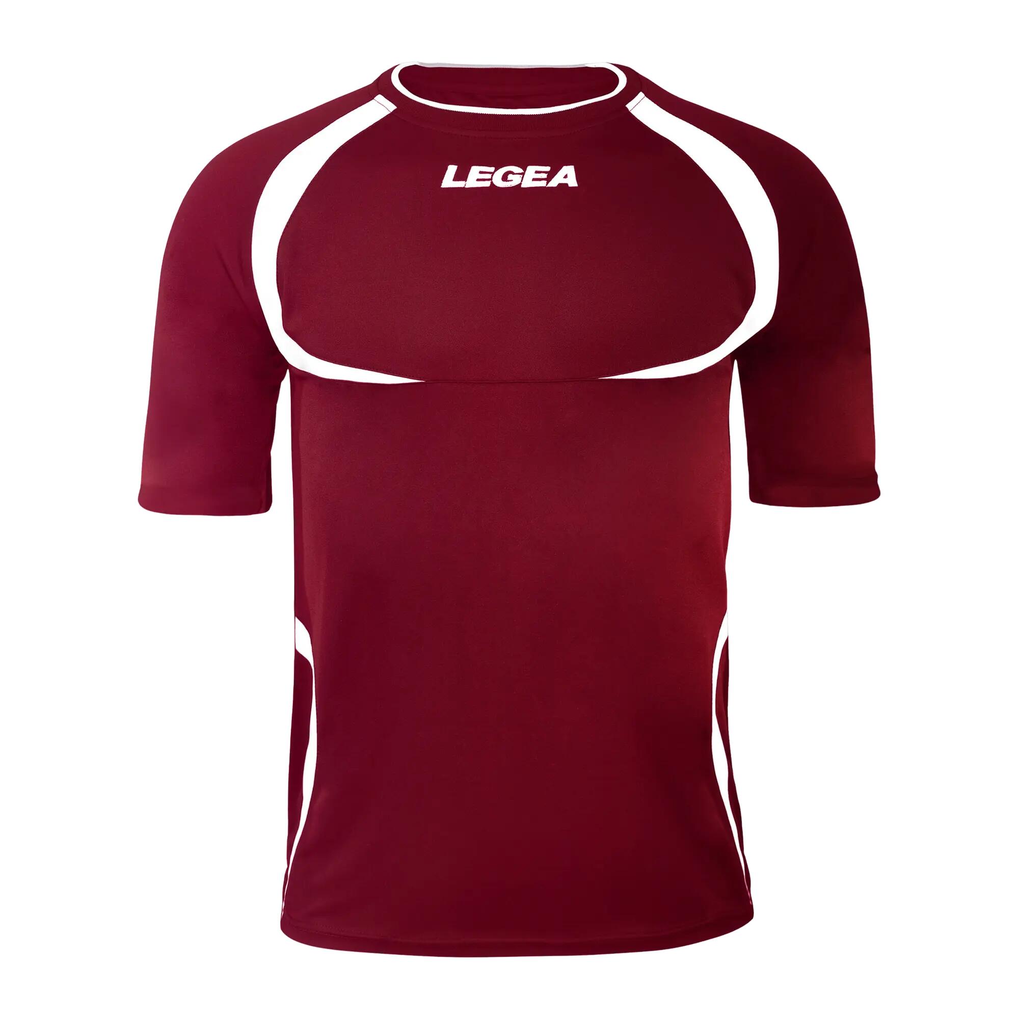 Lot de 10 maillots de football TAIPEI bordeaux-blanc - taille 2XS (enfant) 2/5