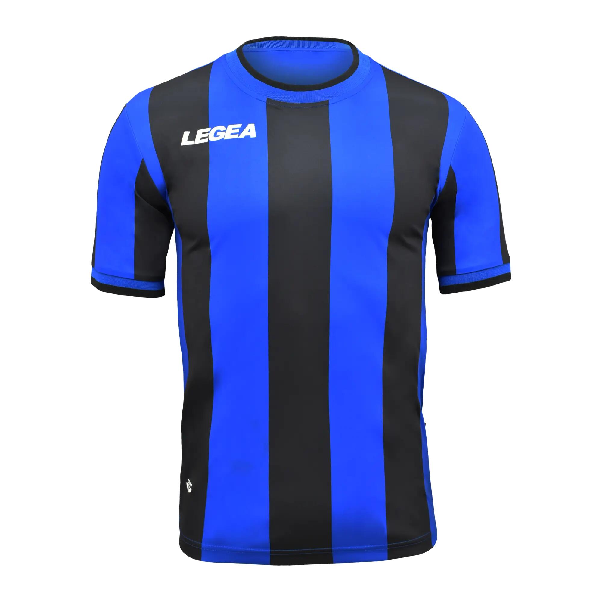 10-Pack Football Shirts VALENCIA Short Sleeve Sky Blue-Black - Size M 2/6