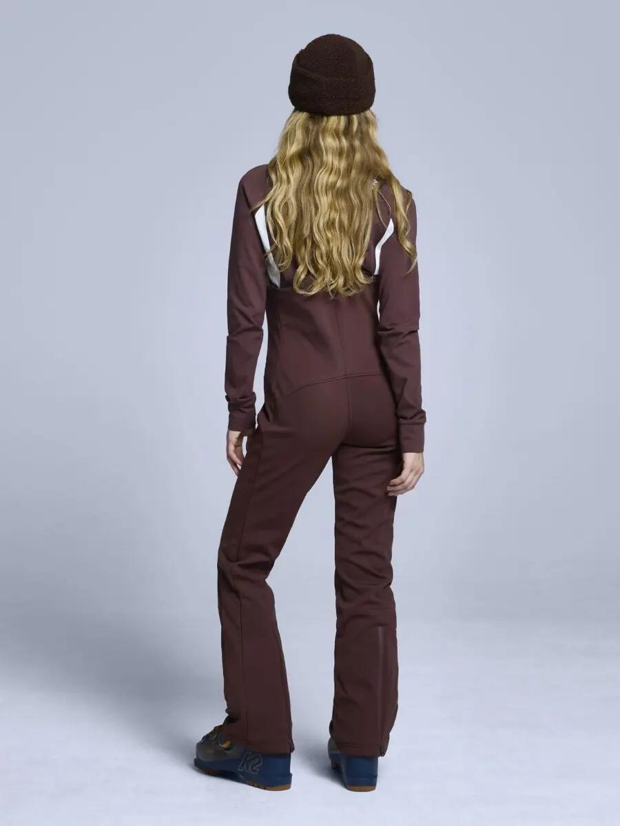 Skihose Damen - Contoura Stretch Softshell - Schokobraun 4/7