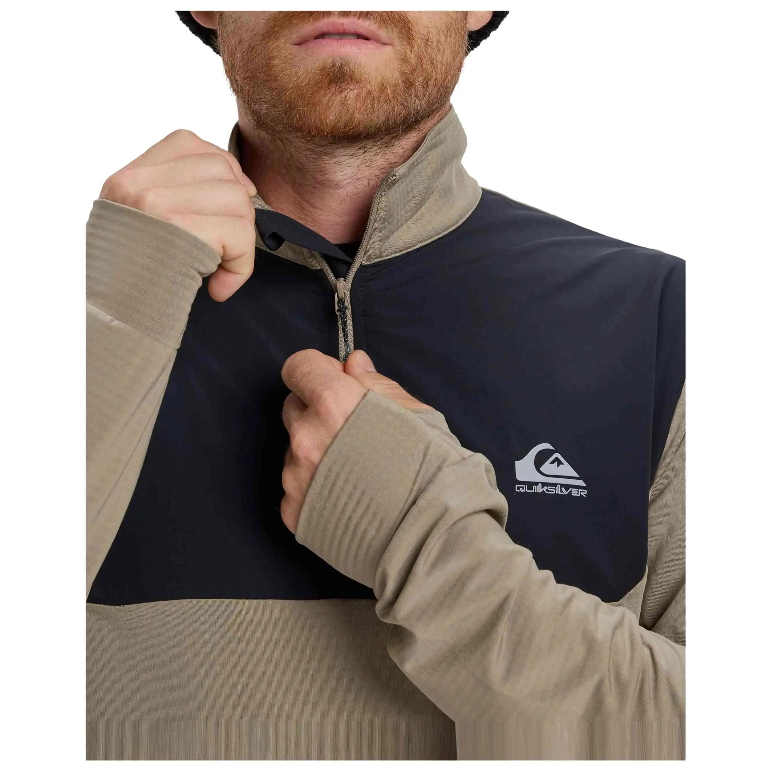 Maglia a maniche lunghe Quiksilver modello Early Start Hz "Beige" per uomini 5/5