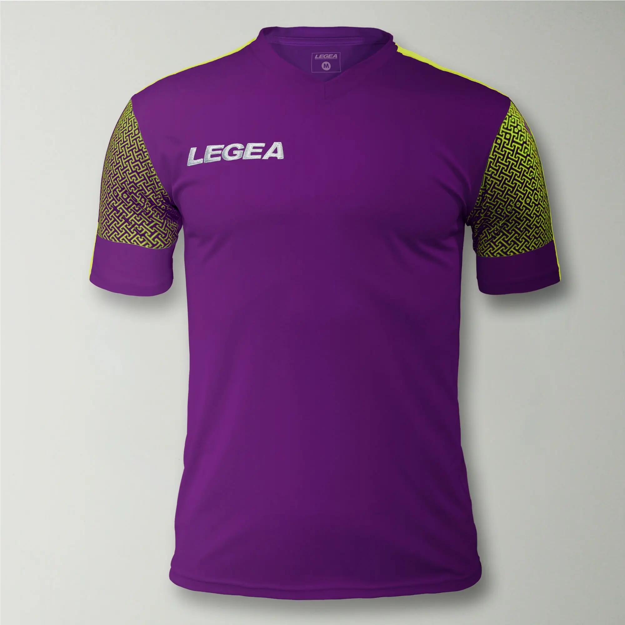 Set 15 maglie da calcio PRAGA viola-giallo fluo - taglia 2XS (bambino) 3/4